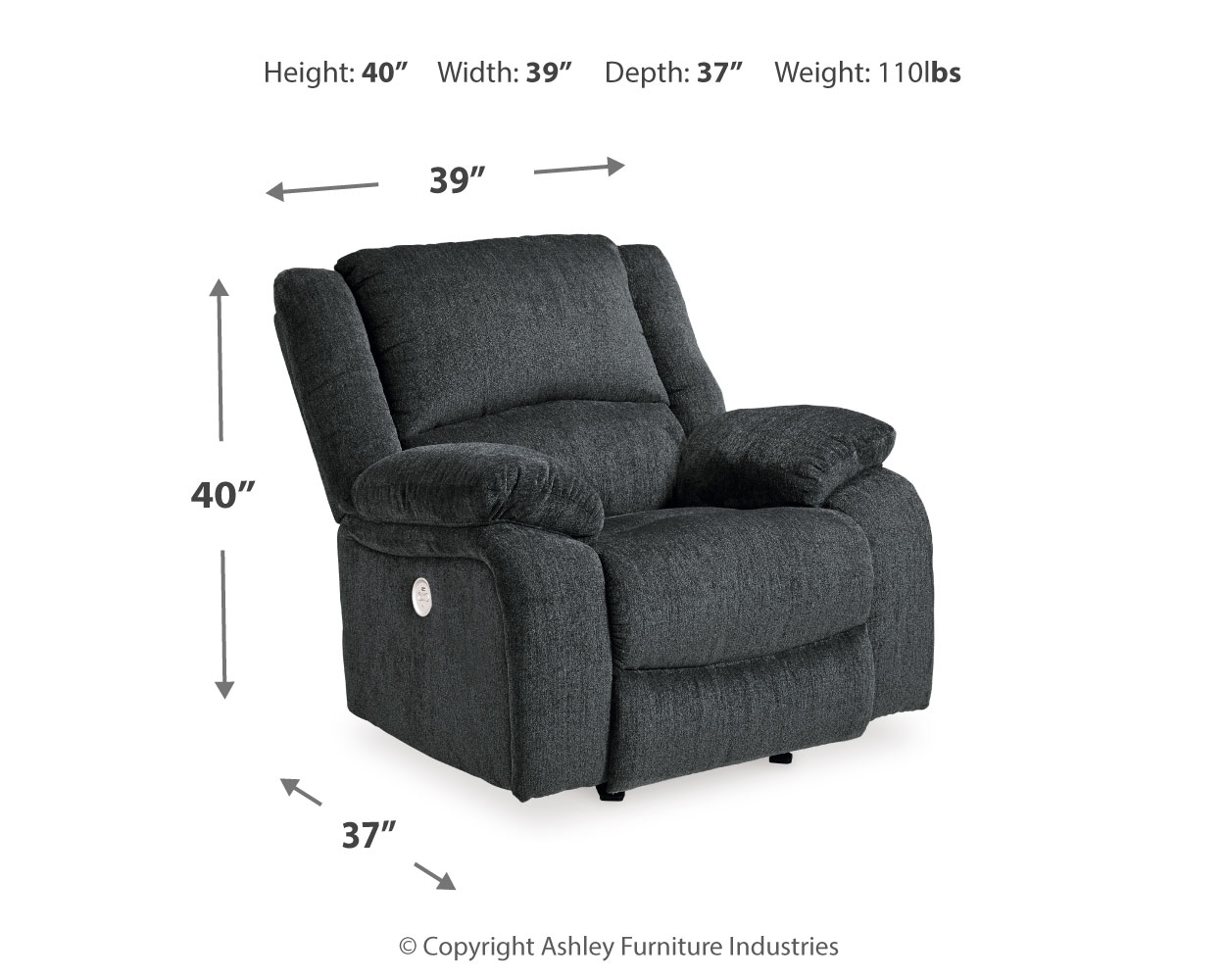 Signature Design by Ashley Draycoll 2 Power Reclining Loveseats And Recliner