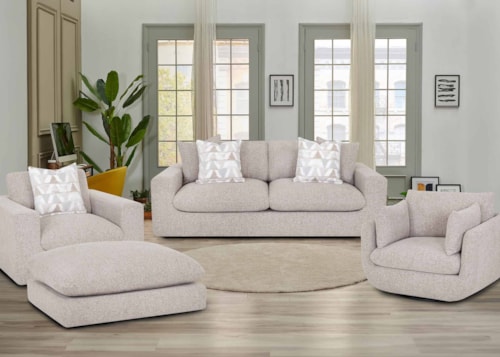 Contemporary 4-Piece Living Room Set