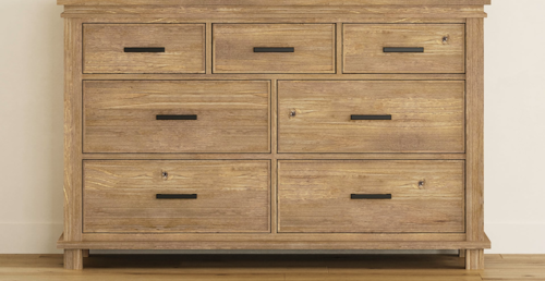 Transitional 7-Drawer Bedroom Dresser