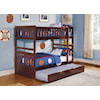 Homelegance Rowe Twin/Twin Step Bunk Bed with Twin Trundle