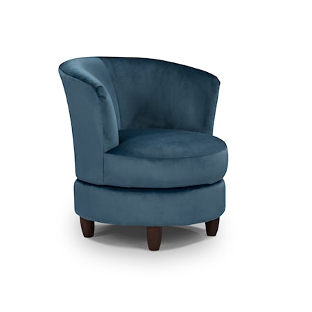 Swivel Barrel Chair