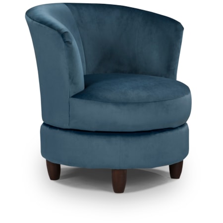 Swivel Barrel Chair