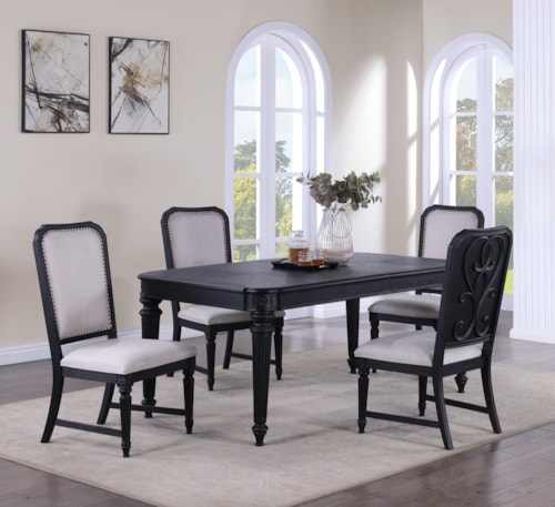 Kingsbury Transitional 5-Piece Dining Set