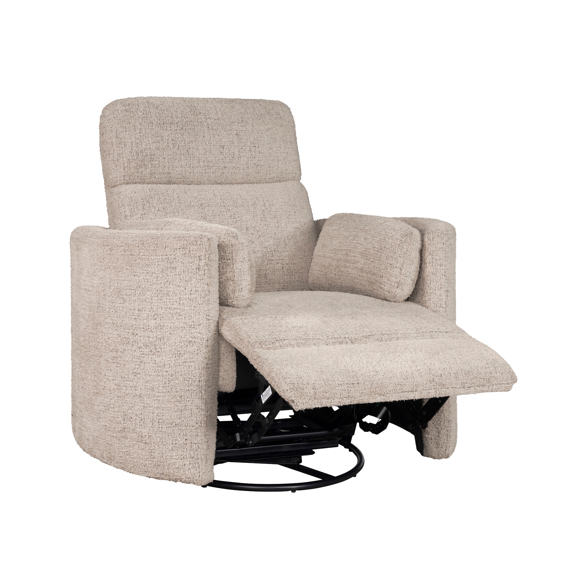 Manual Swivel Gliding Club Chair