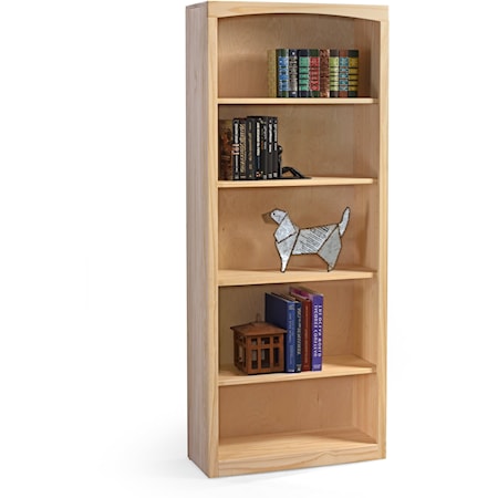 Solid Pine Bookcase with 4 Open Shelves