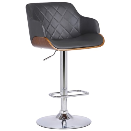 Upholstered Adjustable Bar Stool