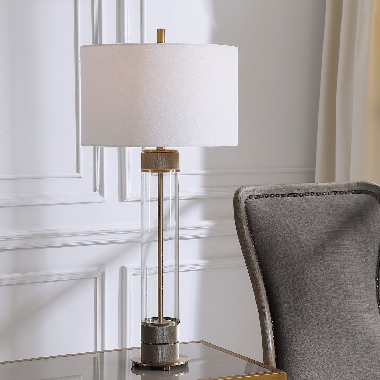 Uttermost Table Lamps Anmer Industrial Table Lamp