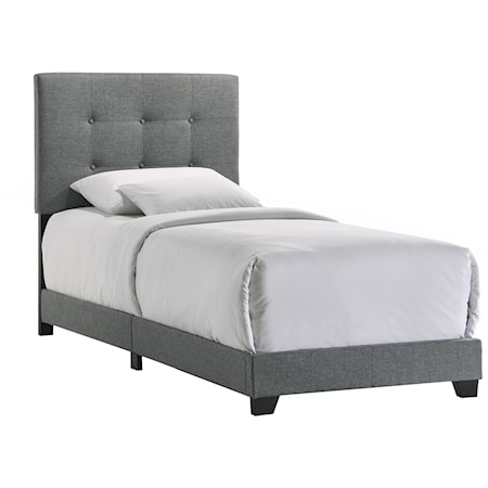 Contemporary Addyson Twin Upholstered Bed