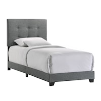 Contemporary Addyson Twin Upholstered Bed
