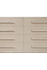 A.R.T. Furniture Inc Cotiere Contemporary 8-Drawer Dresser with Woven Fabric Accents