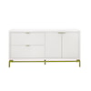 Accentrics Home Accents White Modern Glam Sideboard