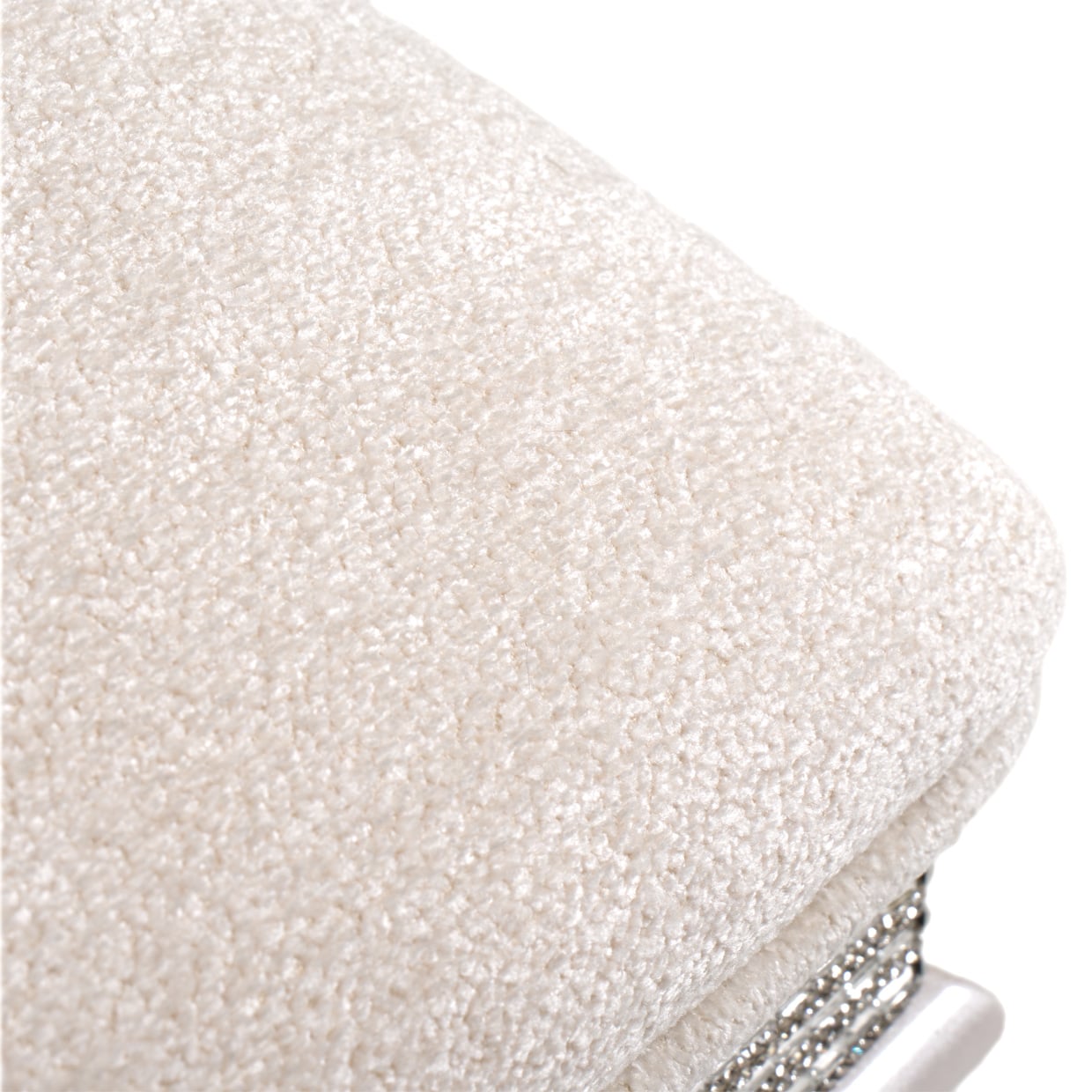 Michael Amini Glimmering Heights Upholstered Vanity Bench