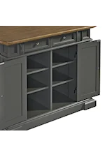 homestyles Montauk Traditional Kitchen Pantry with Adjustable Shelves
