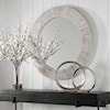 Uttermost Repose Repose Whitewash Round Mirror