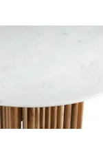 Crestview Collection Sullivan Sullivan 54" Round Marble-Top Pedestal Dining Table