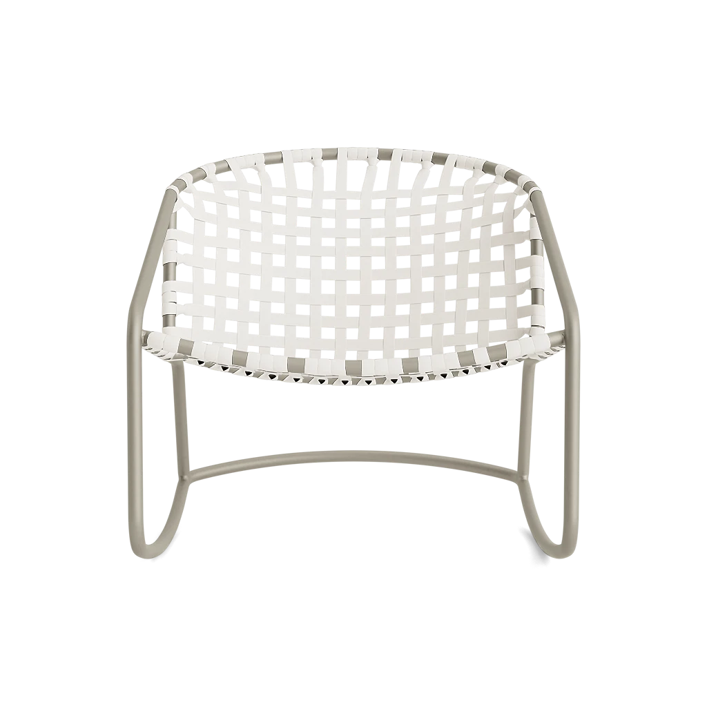 Vinyl Strap Rocking Lounge Chair