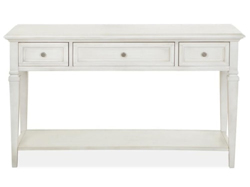 Transitional Farmhouse Rectangular Sofa Table