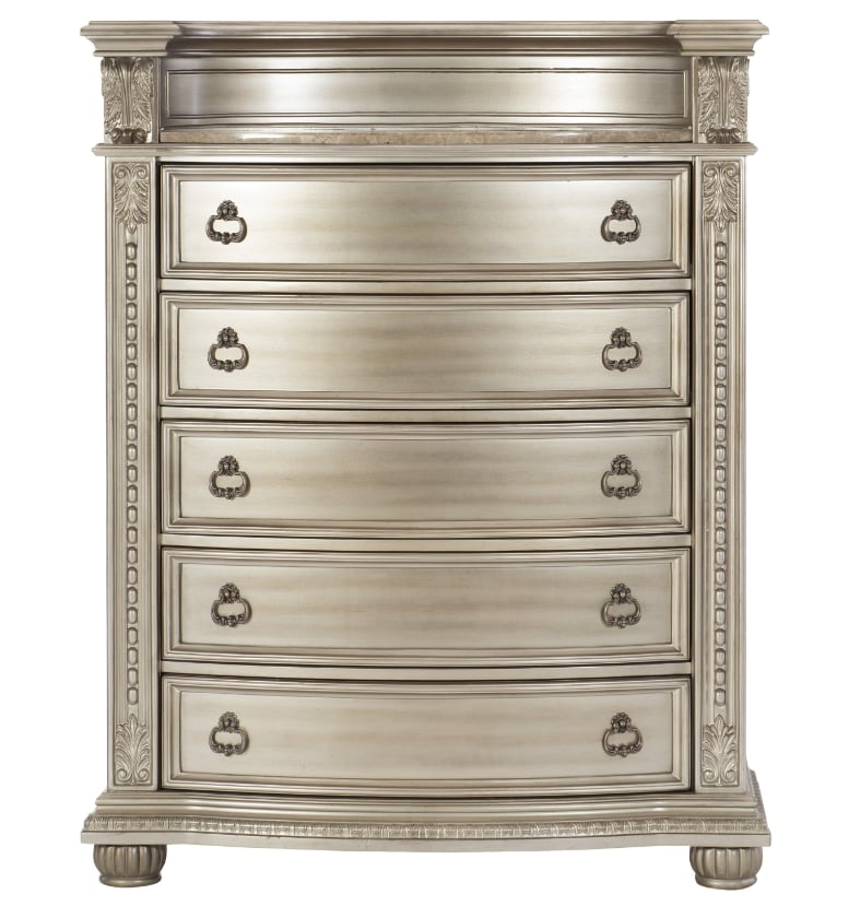 Homelegance Cavalier 5-Piece Queen Upholstered Sleigh Bedroom Set