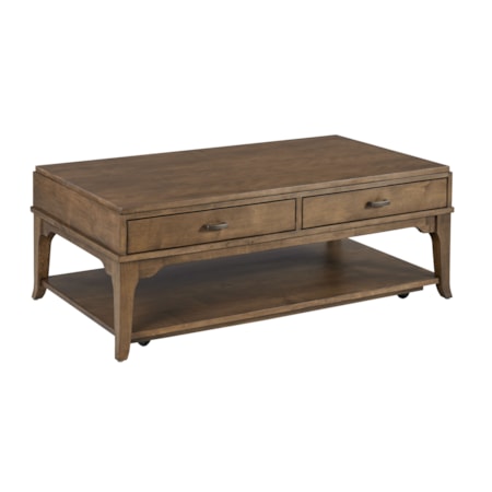 2-Drawer Rectangular Coffee Table