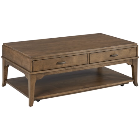 2-Drawer Rectangular Coffee Table