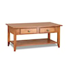 Archbold Furniture Occasional Tables Coffee Table w/ Shelf