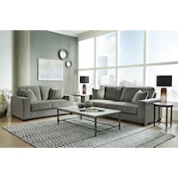 2-Piece Living Room Set with Sofa and Loveseat