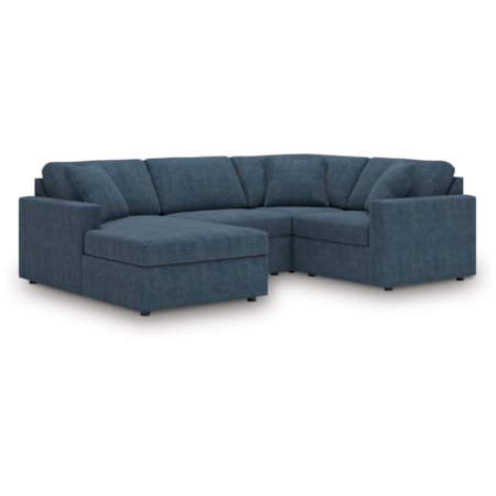 4-Piece Sectional With Chaise