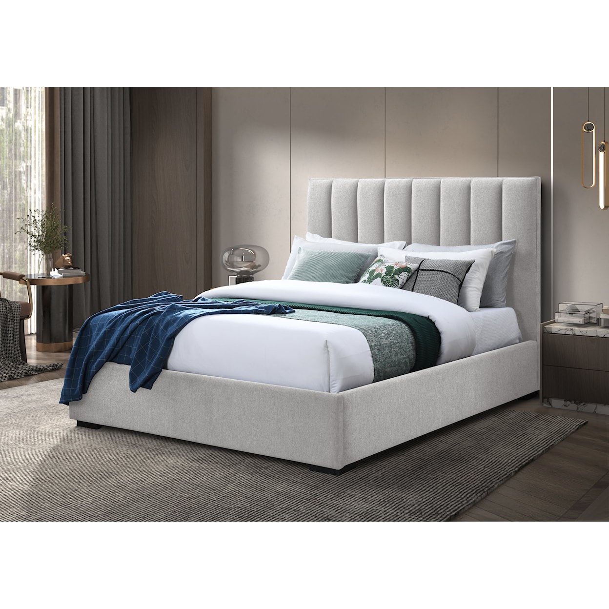 Lifestyle 9432A Upholstered Bed - King