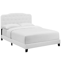 Twin Upholstered Fabric Bed