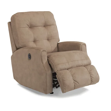 Button Tufted Power Rocker Recliner