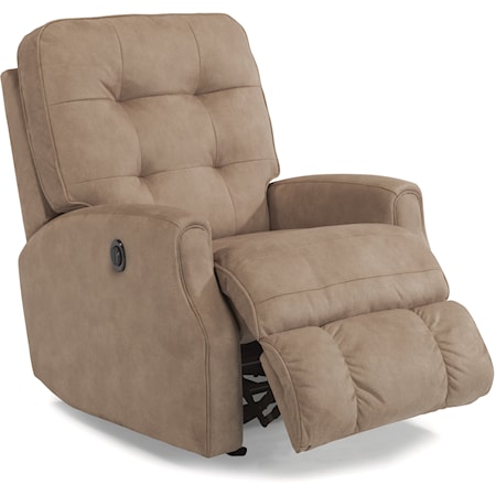 Button Tufted Power Rocker Recliner