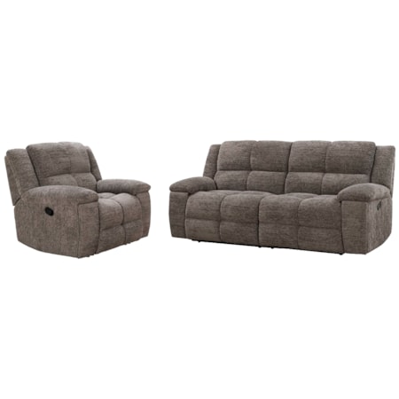 Reclining Sofa and Recliner Living Room Set