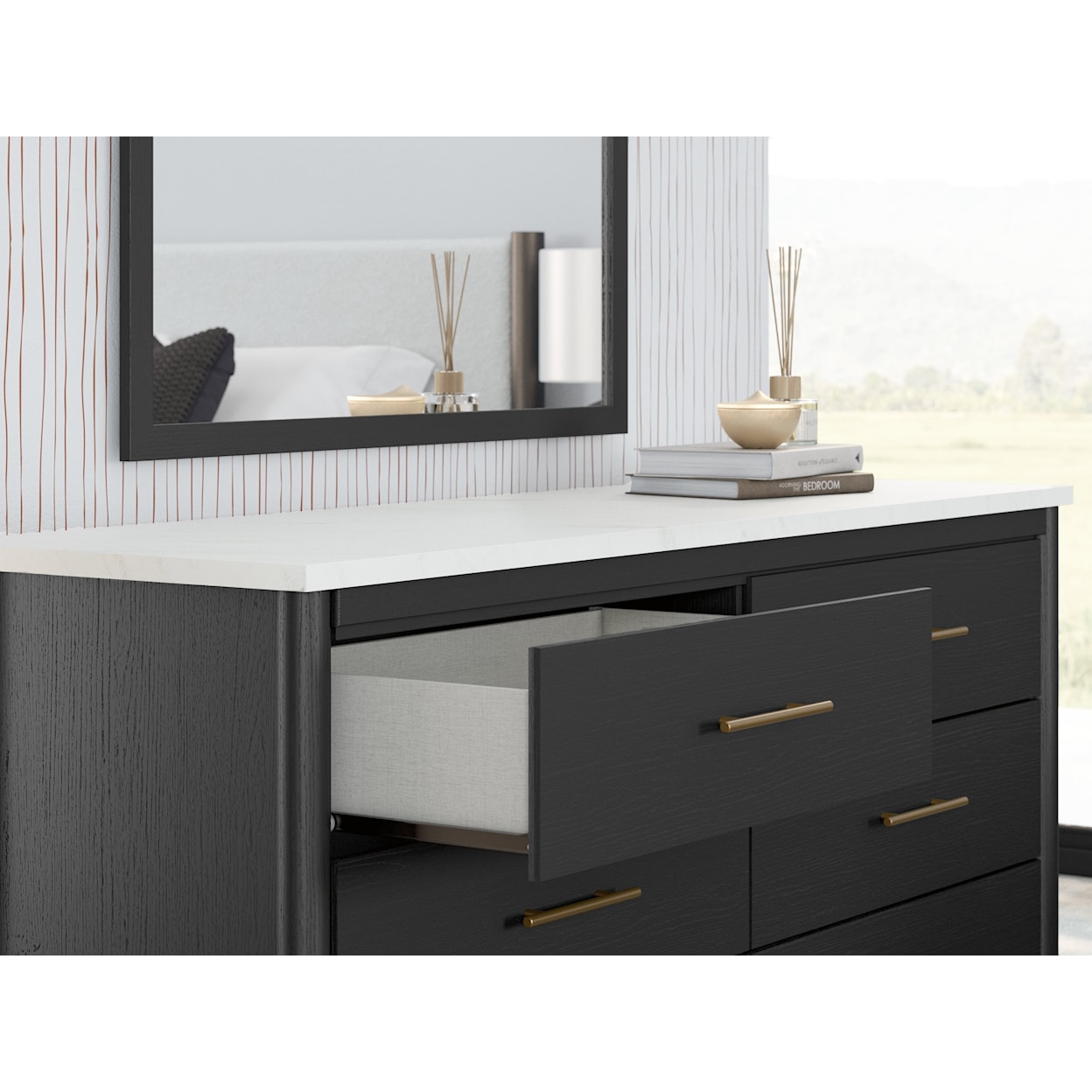 Signature Design by Ashley Cadmori Dresser And Mirror