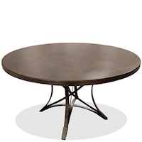 Round Copper Dining Table