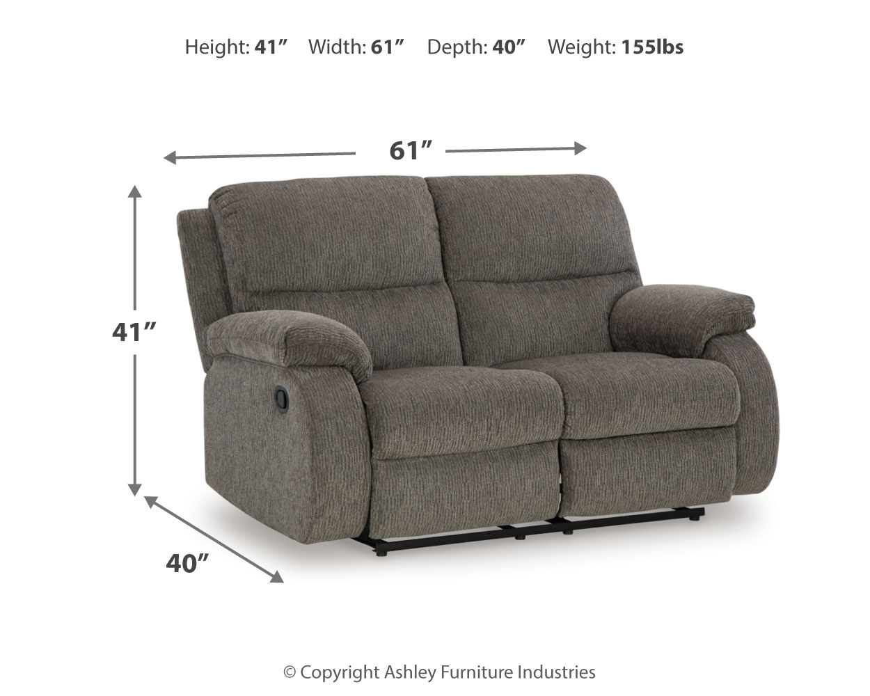 Signature Design by Ashley Scranto Reclining Loveseat And Recliner