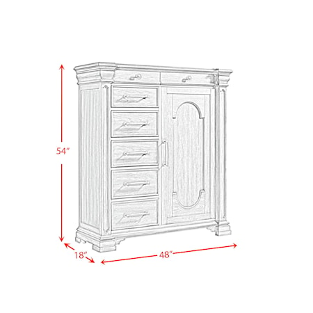 7-Drawer Gentleman&apos;s Chest