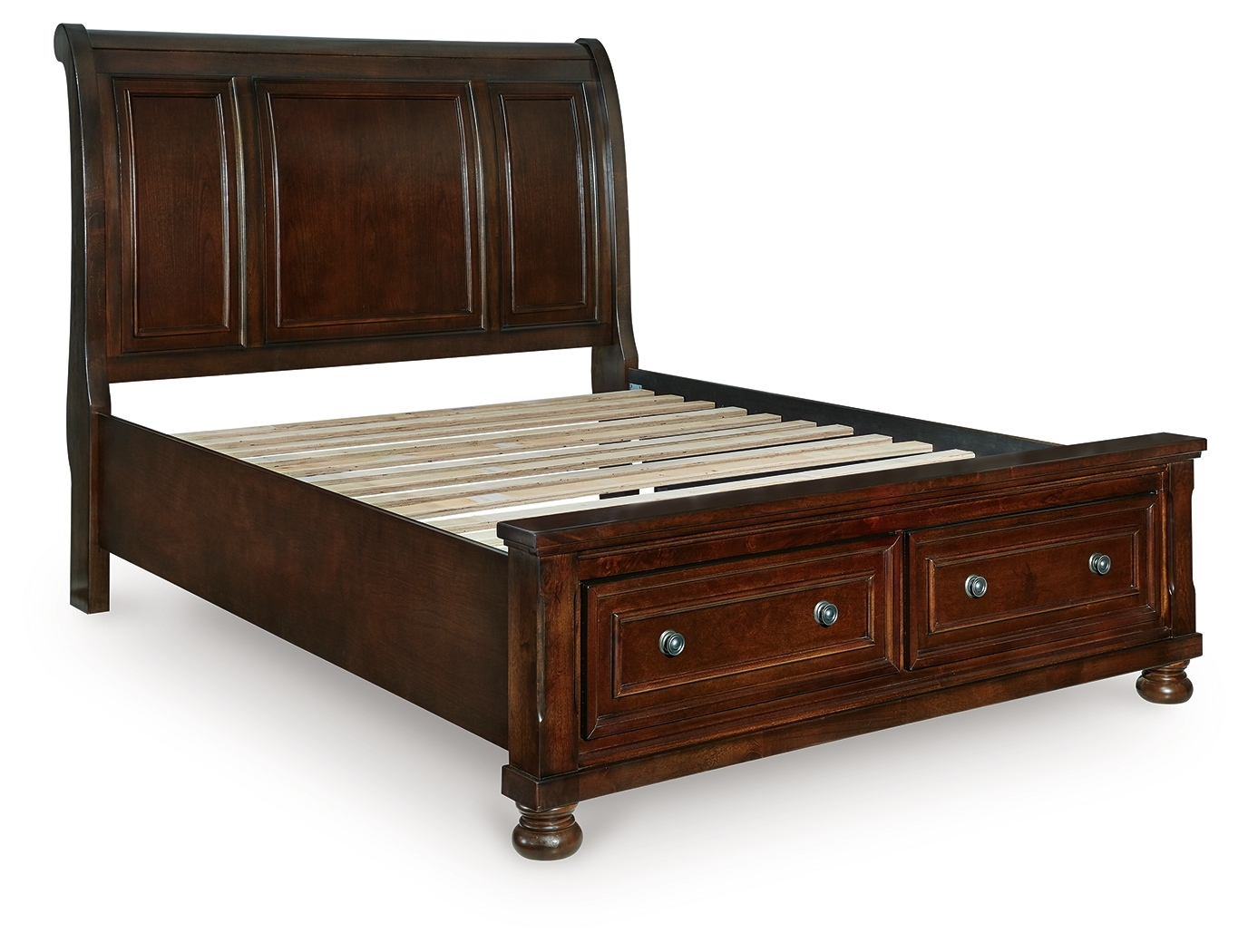 Queen Sleigh Storage Bed