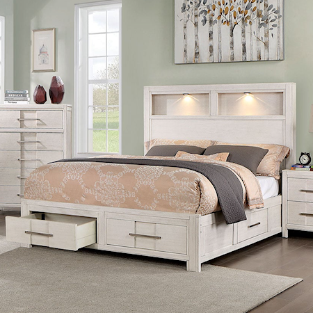 King Storage Bed