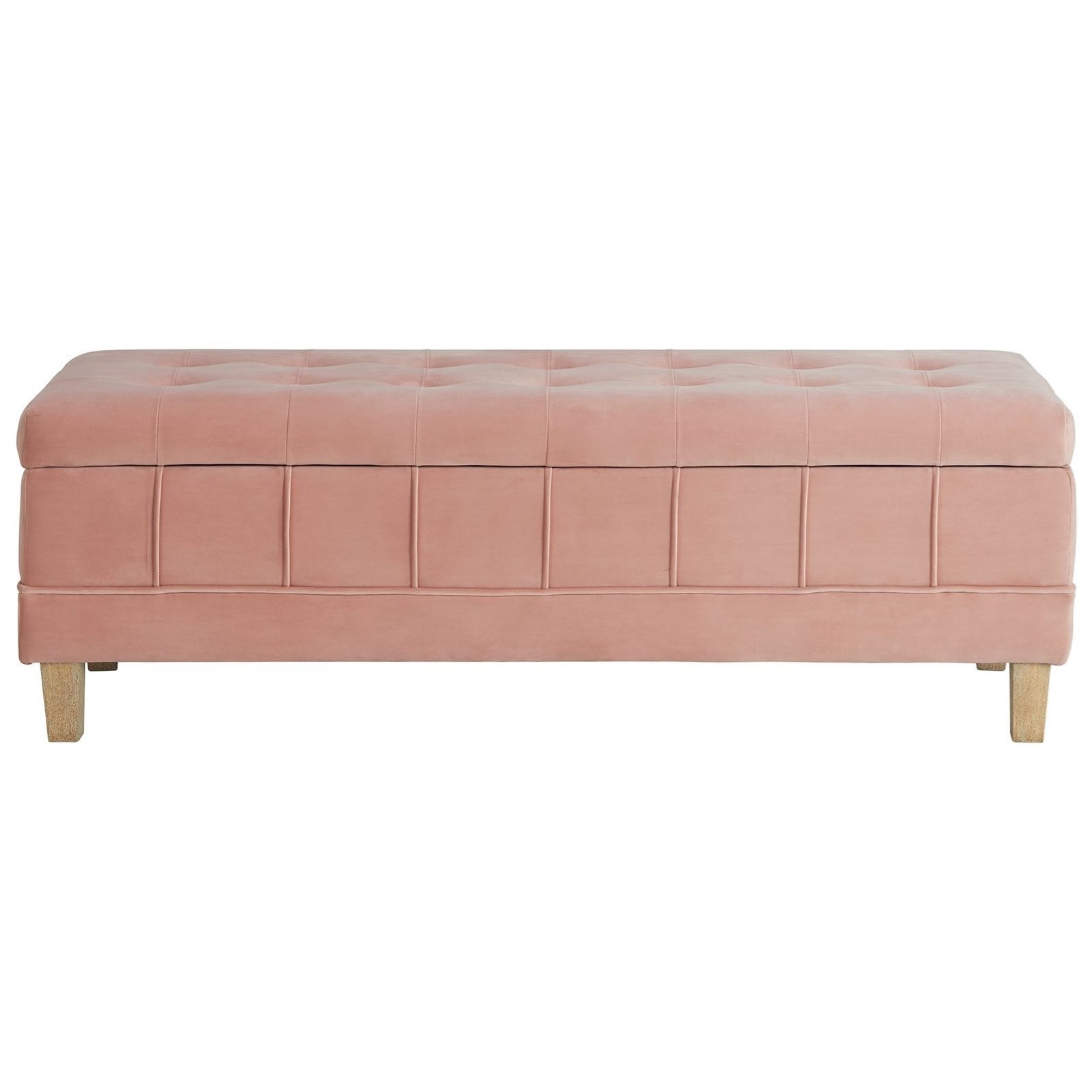 Elements International Crosby- Tufted Storage Ottoman