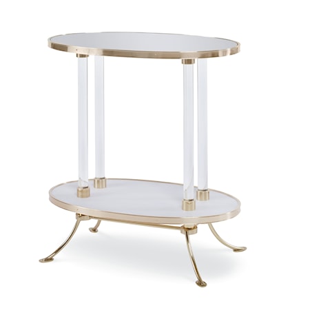 Juliet Cigarette Table With Plain Mirror