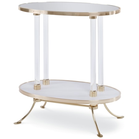 Juliet Cigarette Table With Plain Mirror
