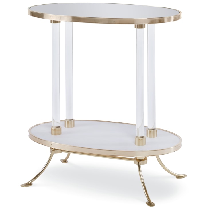Century Windsor Smith Juliet Cigarette Table With Plain Mirror