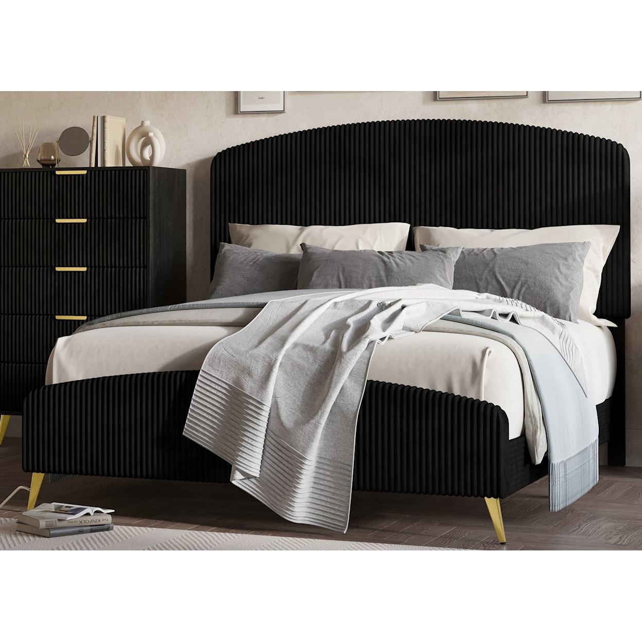 New Classic Kailani California King Bed Upholstered