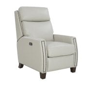 Transitional Big & Tall Power Recliner with Power Headrest and Power Lumbar