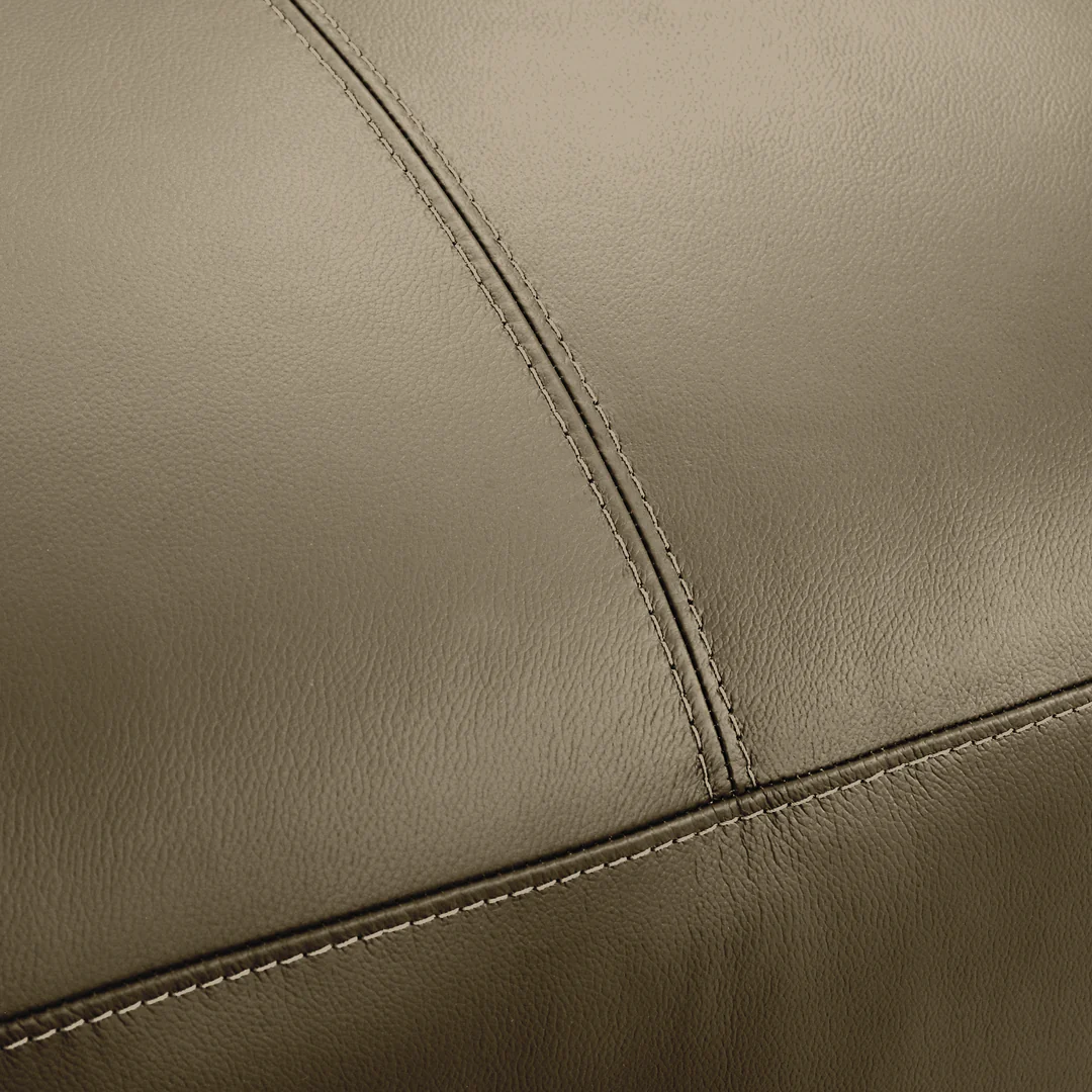 Armen Living Tanner Leather Squared Pillow-Arm Sofa