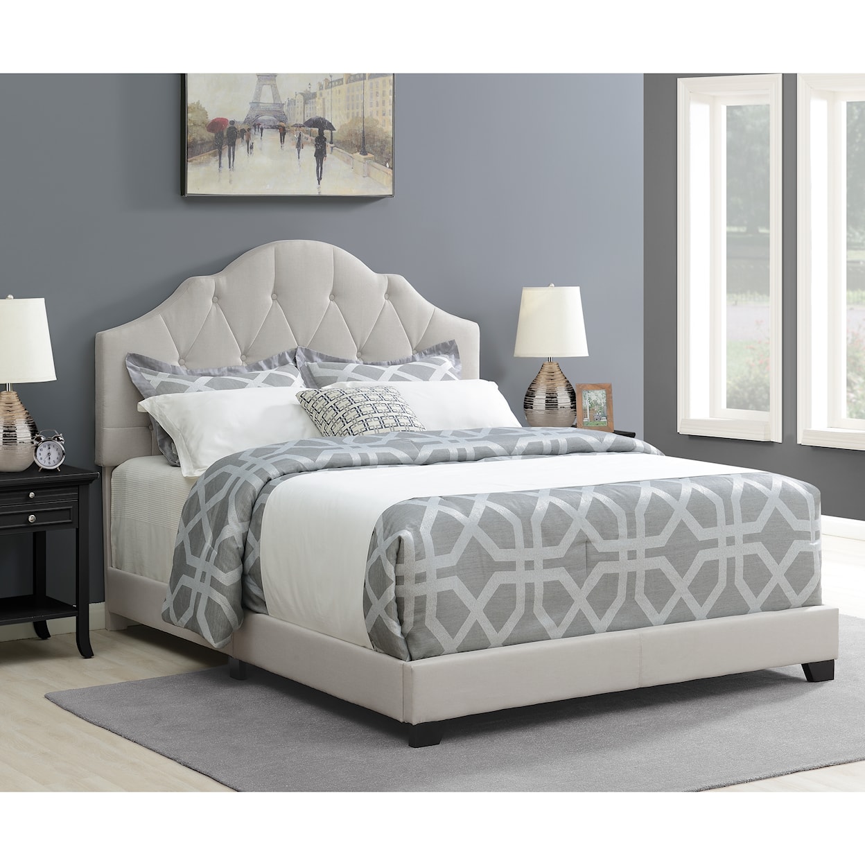 Accentrics Home Fashion Beds Queen Upholstered Bed