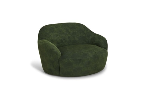 Graham Swivel Chair with Barrel Back