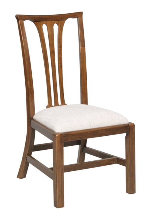 Traditional Standard Side Chair with Upholstered Seat
