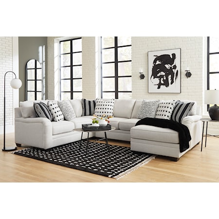 4-Piece Sectional with Chaise