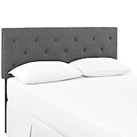 King Upholstered Fabric Headboard